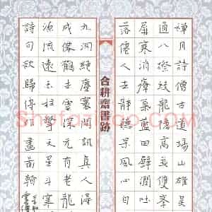 欧阳荷庚 硬笔楷书作品《诗二首》图片欣赏