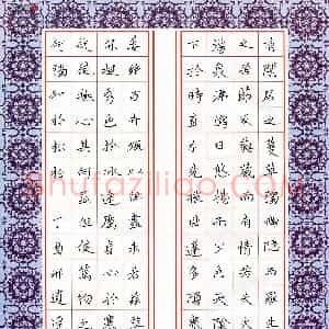 邢逍遥(少儿组 10岁 铜奖)硬笔书法大赛 获奖作品图片欣赏