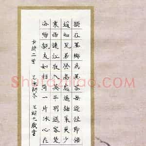 王翊(少儿组 9岁)硬笔书法大赛 入围作品选登图片欣赏