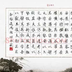 邢淑颖(少儿组 12岁 铜奖)硬笔书法大赛 获奖作品图片欣赏