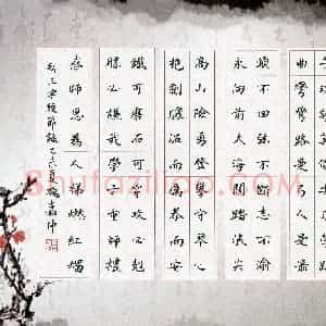 魏嘉伸(少儿组 9岁)硬笔书法大赛 入围作品选登图片欣赏