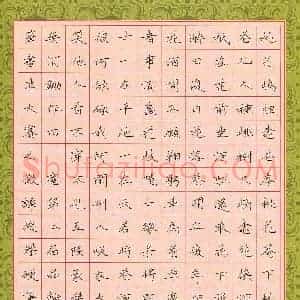 谭俊杰(少儿组 12岁 银奖)硬笔书法大赛 获奖作品图片欣赏