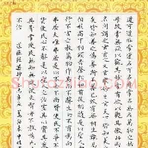 姜绍来 硬笔楷书作品《道德经节抄》图片欣赏