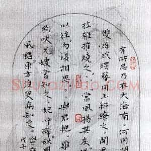 金熙俊 硬笔楷书作品《乐府一首》图片欣赏