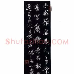 谢松涛 硬笔行书作品《东坡题子敬书》图片欣赏