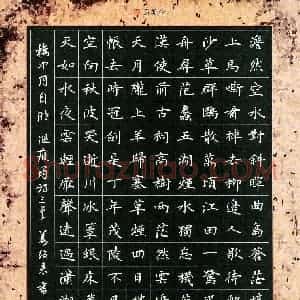 姜绍来 硬笔楷书作品《温庭筠诗三首》图片欣赏