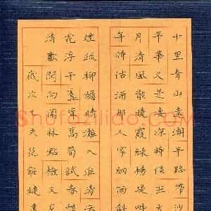 范妮婕(少儿组 12岁 银奖)硬笔书法大赛 获奖作品图片欣赏
