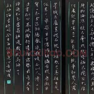 金熙俊 硬笔楷书作品《启功论书绝句》图片欣赏