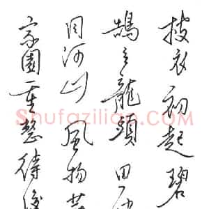 李伟 硬笔行草作品《诗一首》图片欣赏