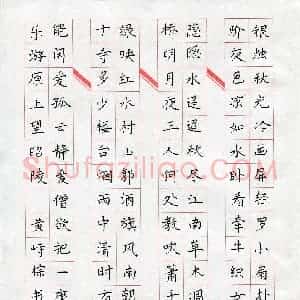 黄峙棕(少儿组 8岁 银奖)硬笔书法大赛 获奖作品图片欣赏