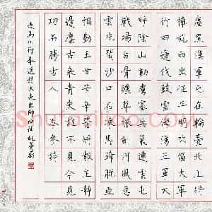 姚菁蔚(少儿组 16岁 银奖)硬笔书法大赛 获奖作品图片欣赏