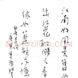 刘军 硬笔行书作品《白居易词》图片欣赏