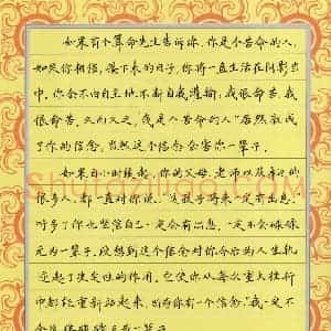 罗盛照 硬笔楷书作品《信念》图片欣赏