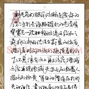 安文风 硬笔行草作品《节录经典语句》图片欣赏