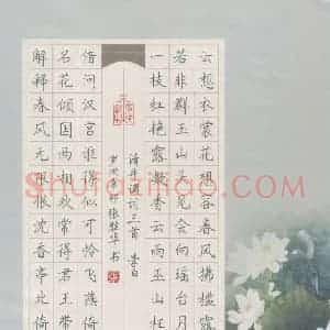 张胜华 硬笔楷书作品《清平调词三首》图片欣赏