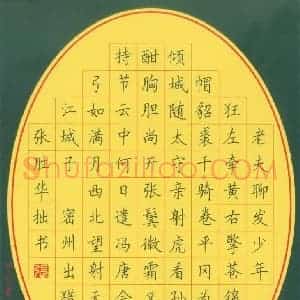 张胜华 硬笔楷书作品《苏轼词江城子密州出猎》图片欣赏
