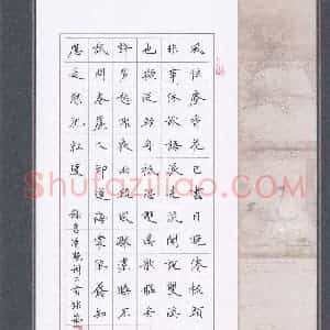 杨铭泉(成人组 优秀奖)硬笔书法大赛 获奖作品图片欣赏