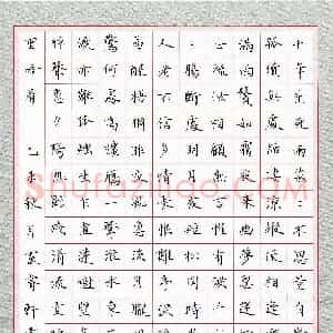 卢睿轩(少儿组 14岁 银奖)硬笔书法大赛 获奖作品图片欣赏