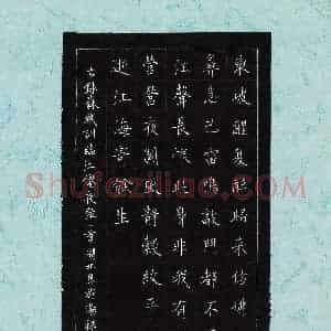 汤祥松 硬笔楷书作品《苏轼词临江仙夜饮一首》图片欣赏