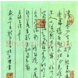 张彦双硬笔草书古诗二首  硬笔作品图片欣赏下载