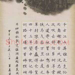 彭军万 硬笔楷书作品《辛弃疾词一首》图片欣赏