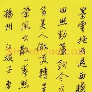 刘传培 硬笔行书作品《东坡居士词江城子》图片欣赏