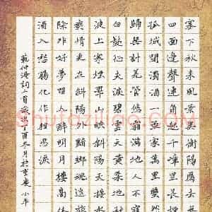 徐小平(成人组 优秀奖)硬笔书法大赛 获奖作品图片欣赏