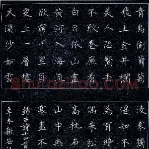 邹仁男硬笔录古诗十四首（局部）  硬笔作品图片欣赏下载
