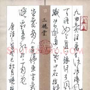 王晓丰 硬笔行草作品《唐诗三首》图片欣赏