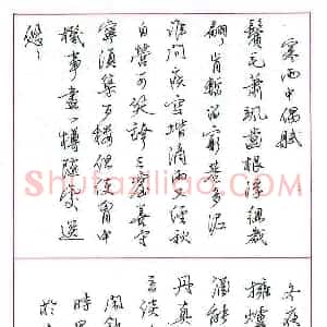 秦志军 硬笔行书作品《陆游诗两首》图片欣赏