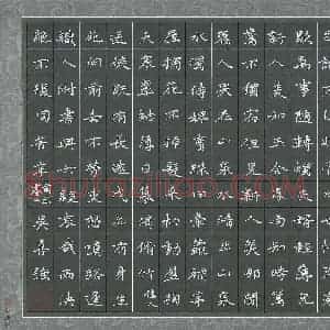 吴喜强 硬笔楷书作品《古诗二首》图片欣赏