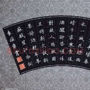 袁雄章 硬笔楷书作品《苏轼望江南词》图片欣赏