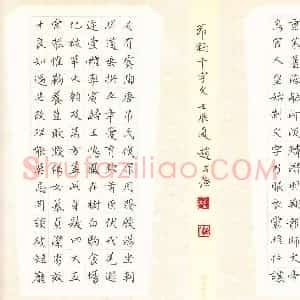赵占强 硬笔楷书作品《节录千字文》图片欣赏