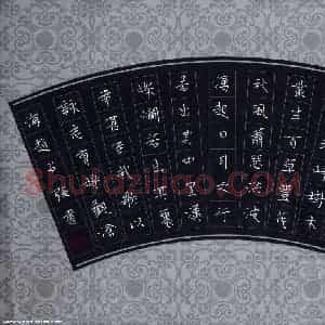 赵占强 硬笔楷书作品《曹操诗观沧海》图片欣赏