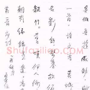 曾念位 硬笔行书作品《自作诗》图片欣赏