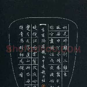 赵占强 硬笔楷书作品《李商隐诗无题》图片欣赏