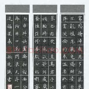 姚虎源 硬笔楷书作品《百字铭》图片欣赏