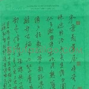 陈文轩 硬笔行书作品《苏轼词贺新郎》图片欣赏