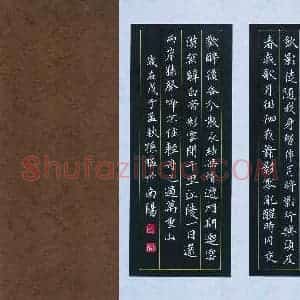 孙猛 硬笔楷书作品《李白诗》图片欣赏