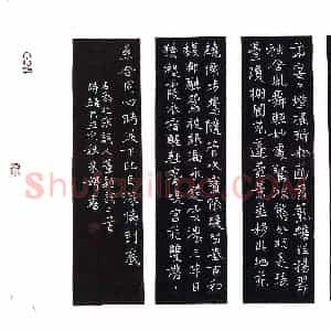 朱婷 硬笔楷书作品《董颖词二首》图片欣赏