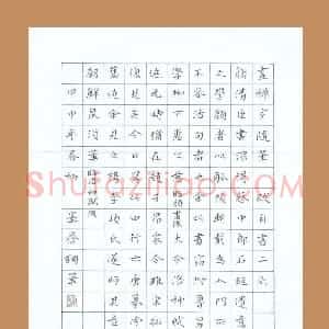 倪俊冬 硬笔楷书作品《画禅室随笔跋自书二则》图片欣赏