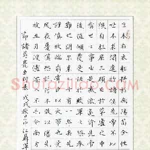 聂军(成人组 优秀奖)硬笔书法大赛 获奖作品图片欣赏