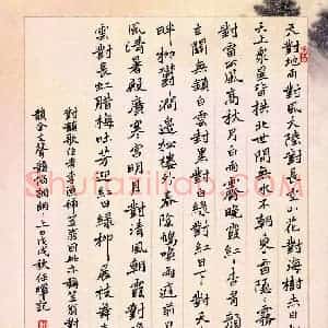 任晖(成人组 优秀奖)硬笔书法大赛 获奖作品图片欣赏