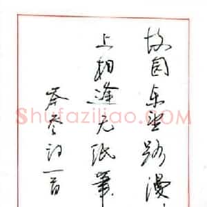 杜继春 硬笔行书作品《岑参诗一首》图片欣赏