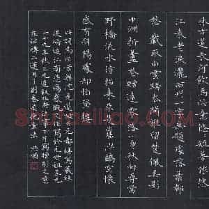 彭洪顺 硬笔楷书作品《张炎八声甘州》图片欣赏