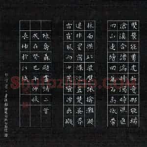 聂长坤 硬笔楷书作品《陈乔森题画诗二首》图片欣赏