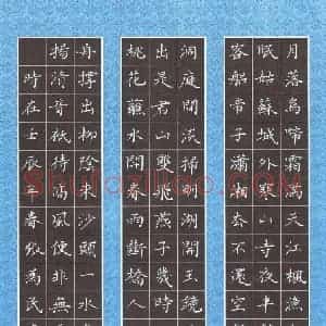张为民 硬笔楷书作品《古诗选抄》图片欣赏