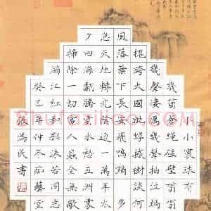 张为民 硬笔楷书作品《毛泽东词满江红和郭沫若同志》图片欣赏