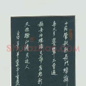 羊元高 硬笔行书作品《古诗二首》图片欣赏