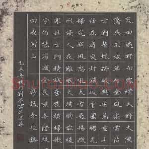 刘冬 硬笔楷书作品《李兆麟诗二首》图片欣赏